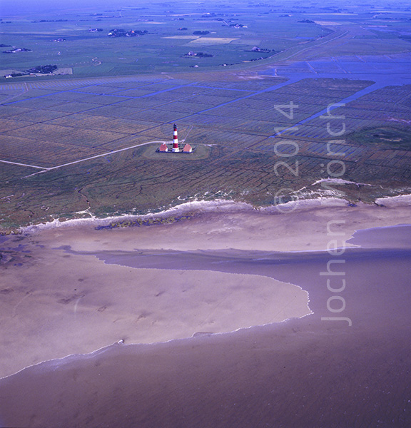 Leuchtturm " Westerhever " in Schleswig Holstein