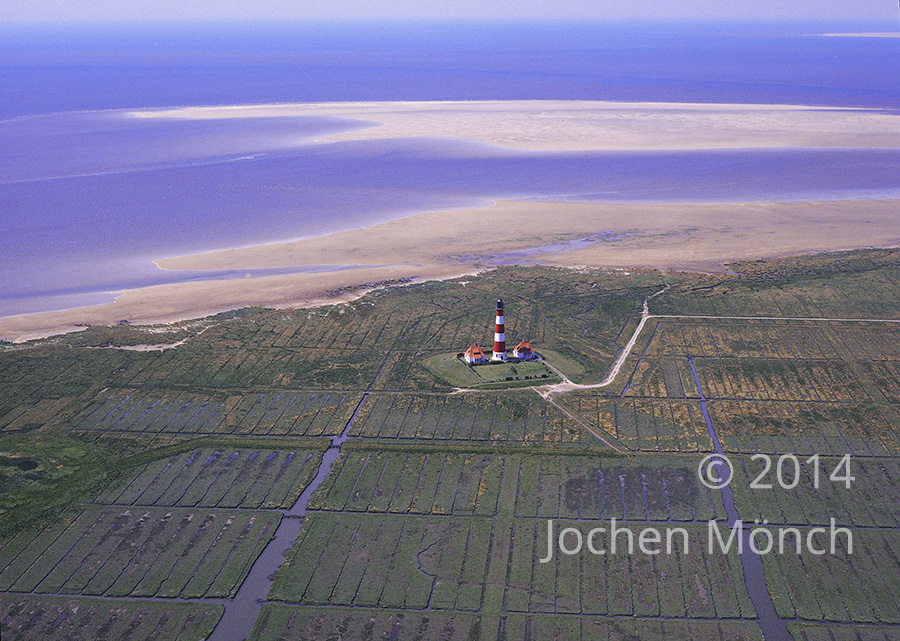 Leuchtturm  " Wester Hever " in Schleswig Holstein