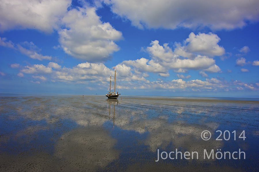 Wattenmeer - Trockenfallen bei Ebbe
