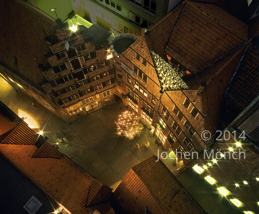 Bremer Böttcherstraße von oben